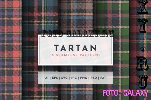 Set 5 Seamless Tartan Patterns - 8SNGJ7Q