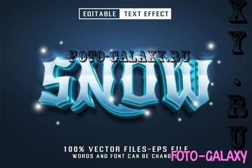 Snow 3d Text - Editable Text Effect - U9YF2WR