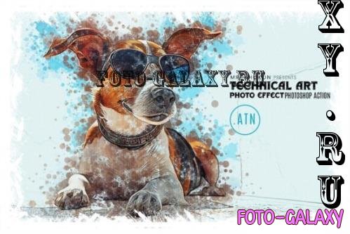 Technical Art Photoshop Action - 283784857