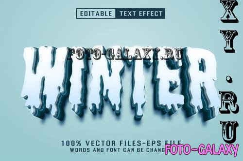 Winter 3d Text - Editable Text Effect - PXZPYDD