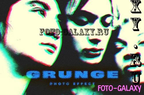 Grunge Offset PSD Photo Effect - STT4GNS