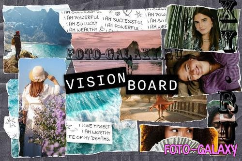 Vision Board PSD Photo Effect - P5U85Z7