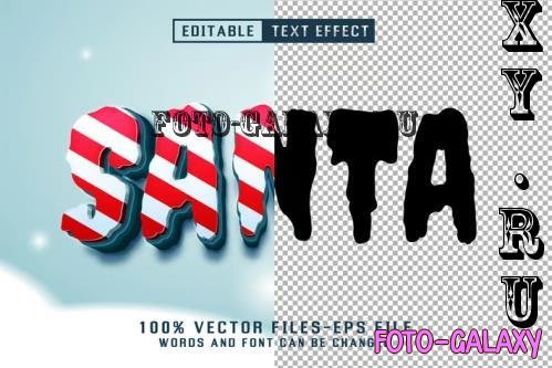 Santa 3d Text - Editable Text Effect - BA99H35