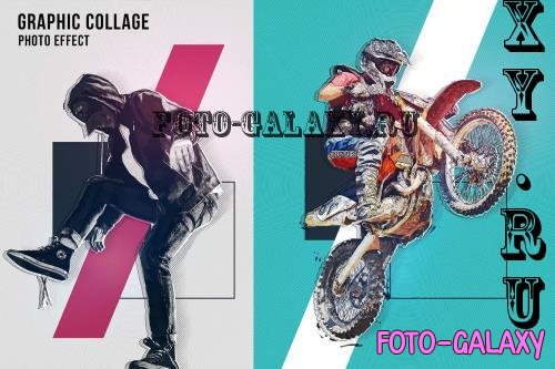 Graphic Collage Photo Effect - TLEHG82