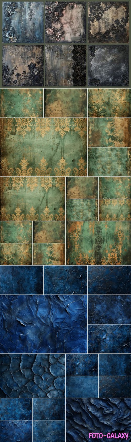 100+ Antique Borders & Textures Collection