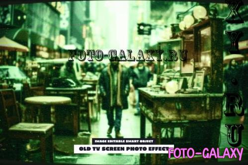 Old TV Screen Photo Effect - 288572020 - 7X6MQ43