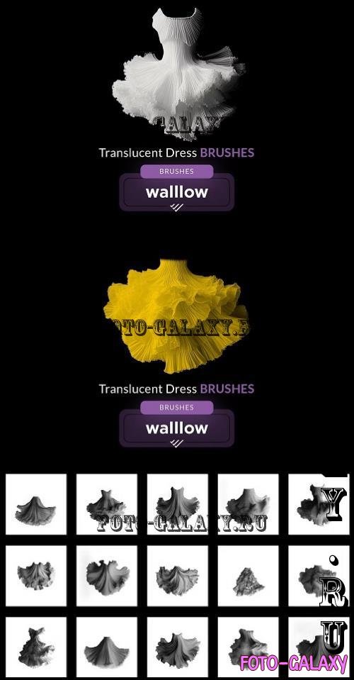 Translucent dress photoshop brushes - 288531244