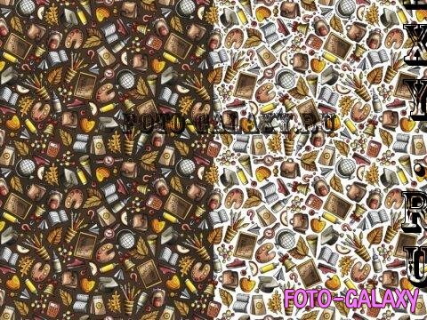 Back to School Cartoon Seamless Pattern - ARSB85K