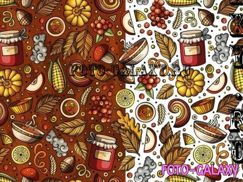 Autumn Cartoon Seamless Pattern - Q8JEUFR