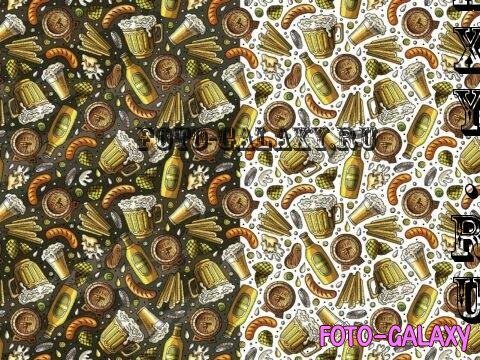 Beer Fest Cartoon Seamless Pattern - VCDNV36