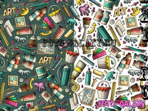 Designer Tools Cartoon Seamless Pattern - MPCXUMJ
