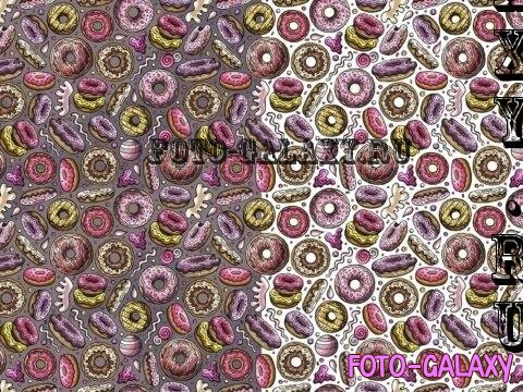 Donuts Cartoon Seamless Pattern - ZFN54HA