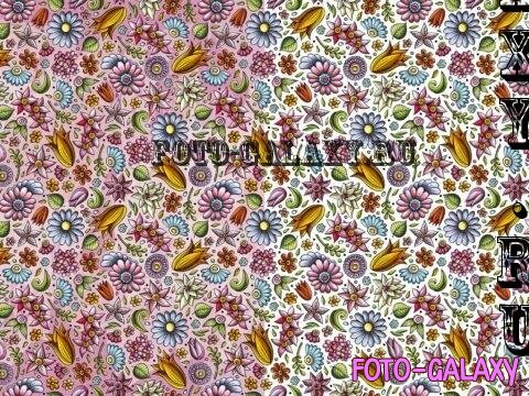 Flowers Cartoon Seamless Pattern - DMVXZ3E