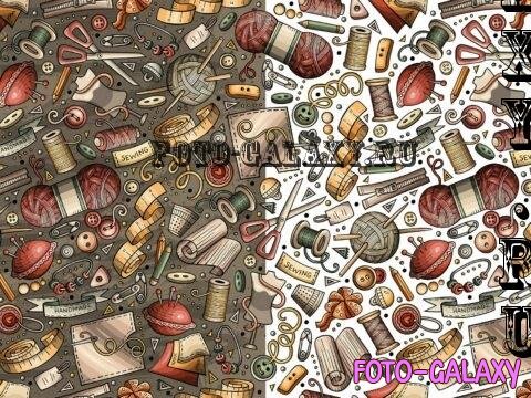 Handmade Cartoon Seamless Pattern - C49JEYM