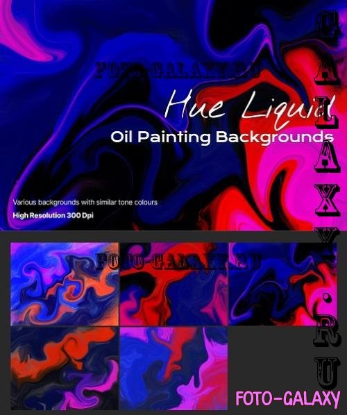 Hue Liquid Oil Painting Backgrounds - XMCLDS4