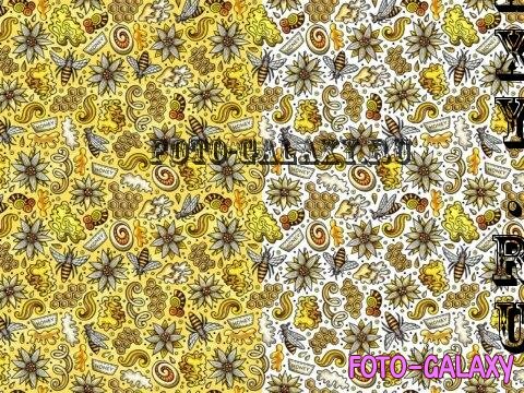 Honey Cartoon Seamless Pattern - GA6WUEG