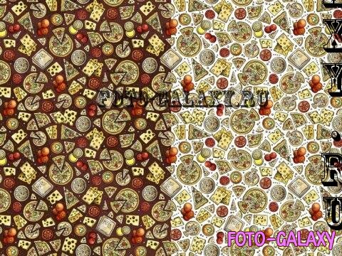 Italian Food Cartoon Seamless Pattern - J4Y8UAP