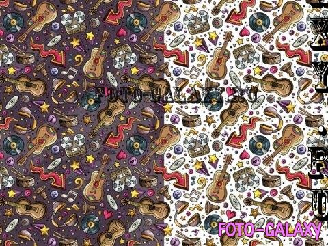 Musical Cartoon Seamless Pattern - DKRZV6X