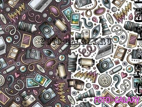 Photo Cartoon Seamless Pattern - F8UTZDP