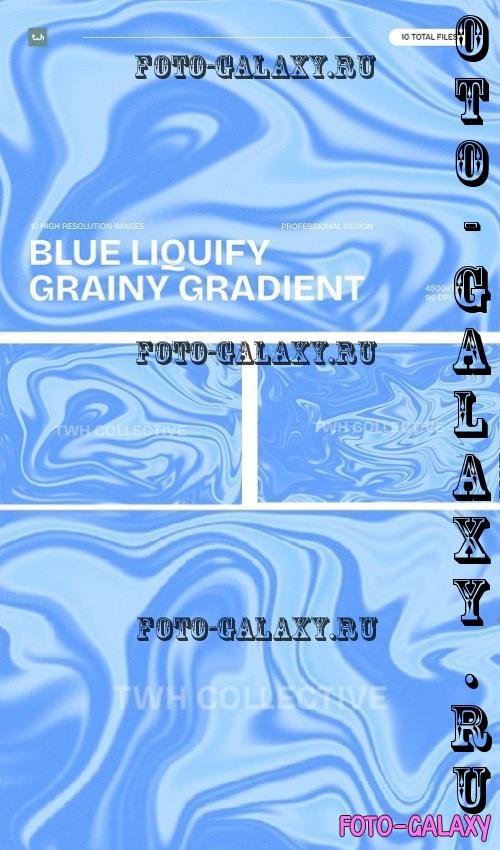 Blue Liquify Grainy Gradient Background | 002 - WTJ2842