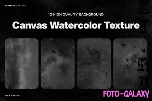 10 Canvas Watercolor Texture - TEV3TFH