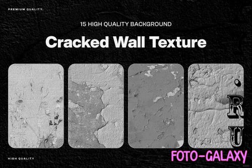 15 Cracked Wall Background Texture - M5TZV4X