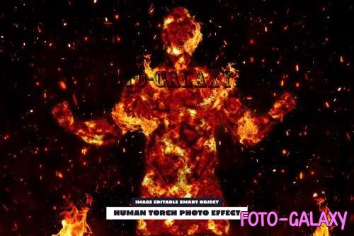 Human Torch Photo Effect -288825264