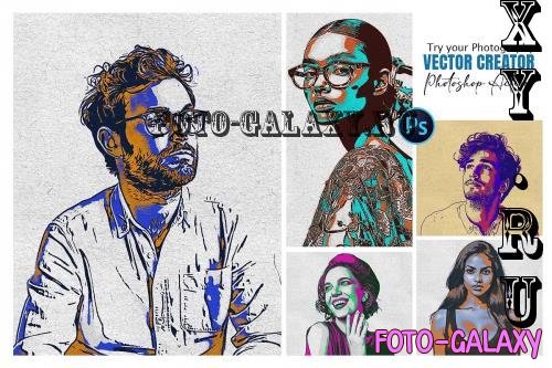 Vector Creator Photoshop Action - 288857805