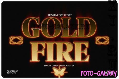 Gold Fire Text & Logo Effect - T3N36NM