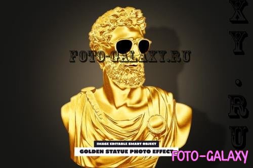 Golden Statue Photo Effect - 288825277 - DS2AW8F