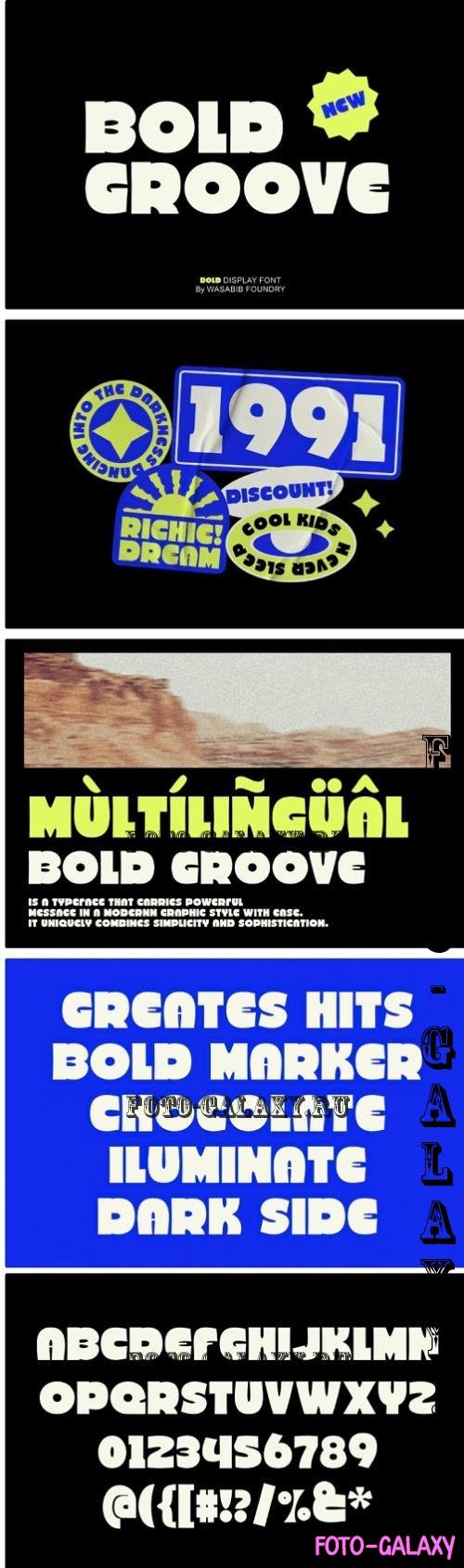 WTF Bold Groove - Display Font