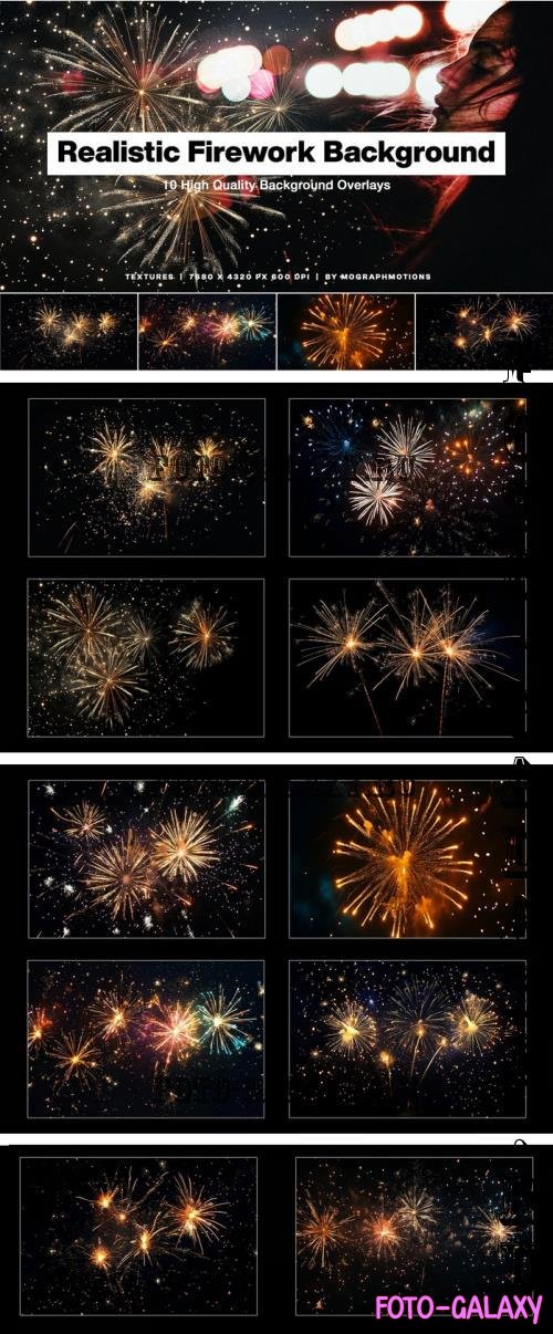 Realistic Firework Background Overlay - R6X77SM