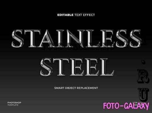 Stainless Steel Text Effect - VL9FU85