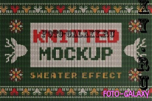 1# Knitted Sweater Effect Mockup - GPX496N