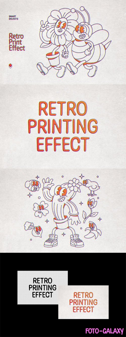 Retro Print Effect for Photoshop