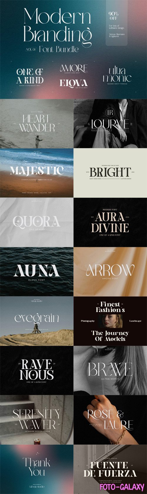 Modern Branding Fonts Bundle - 4 Premium Fonts