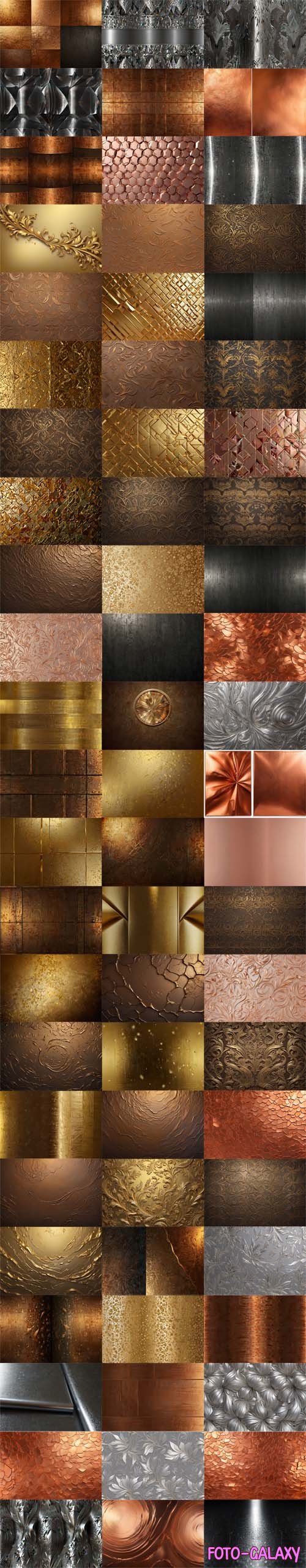 Mixed Metallic Backgrounds - 70 Textures Pack