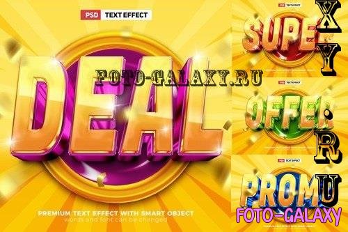 Super Sale Glossy 3D Text Effect Template - 8JPESBU