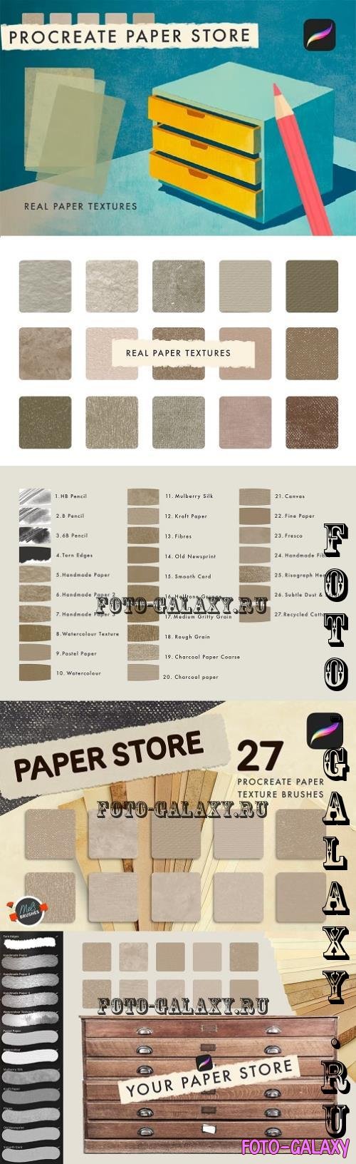 Paper Store Procreate Paper Textures - 288732589