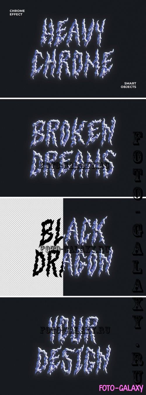 Edgy Chrome Text Effect - 288827842 - DX96BZT