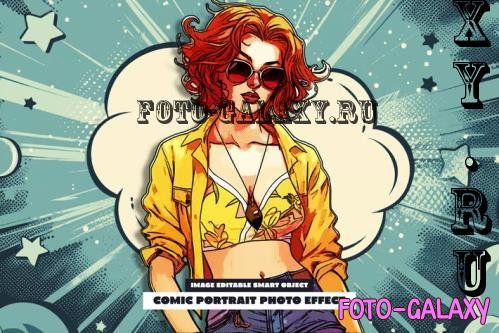 Comic Portrait Photo Effect - 288825463 - FFUP77S