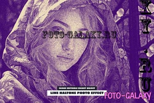 Line Haltone Photo Effect - 288880972 - 38BQ6PL