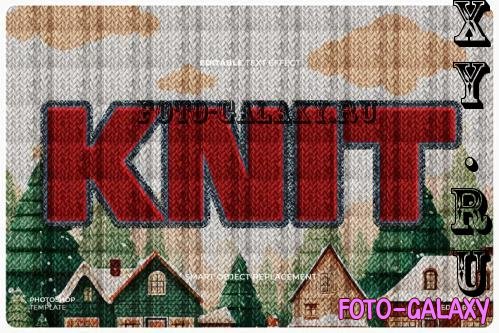 Knitting Text & Logo Effect - WKNWBUA