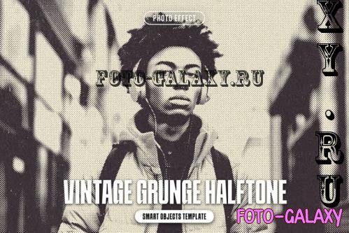 Vintage Grunge Halftone Photo Effect - 289184203