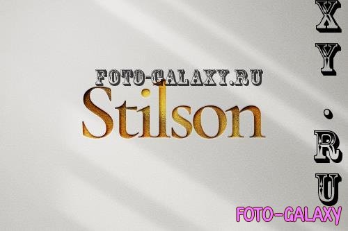 Stilson Gold Logo Mockup - H8Z284Q