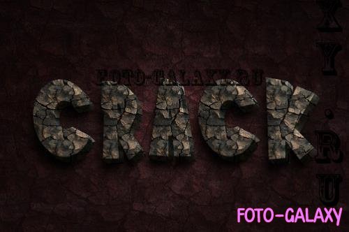 Crack Wall Texture Text Effect - LJXSCUB