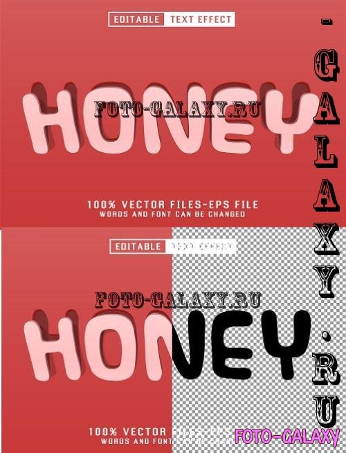Honey Sticker Text - Editable Text Effect - K29M8KY