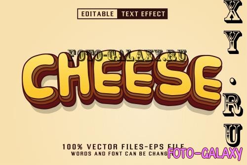 Cheese Cartoon Text - Editable Text Effect - U8ETJHQ