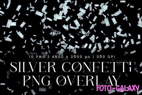 Silver Confetti Overlay - 287886666