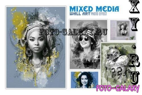 Mixed Media Wall Art Photo Effect - 286125088